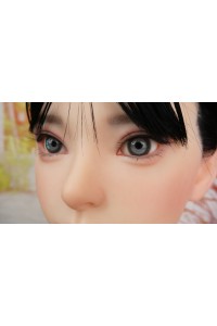 【中古】【O新古超美品 ホール未使用品】蛍火日記 #菜菜子（Nanako）硬めシリコンヘッド（口開閉機能あり、オーラル可能、眉毛と睫毛植毛付き） OP 髪の毛の植毛(黒髪)OP 単品(151〜164cm推奨)【オプション多数】