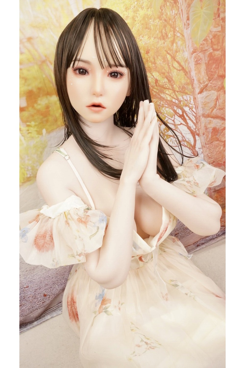 【O初心者応援パック 国内検品済 新品未使用即納品】Yearndoll #Y201-1軟性シリコンヘッド 158cm Dカップ 【進化版-リアル皮膚メイク付き】【フルシリコン製】