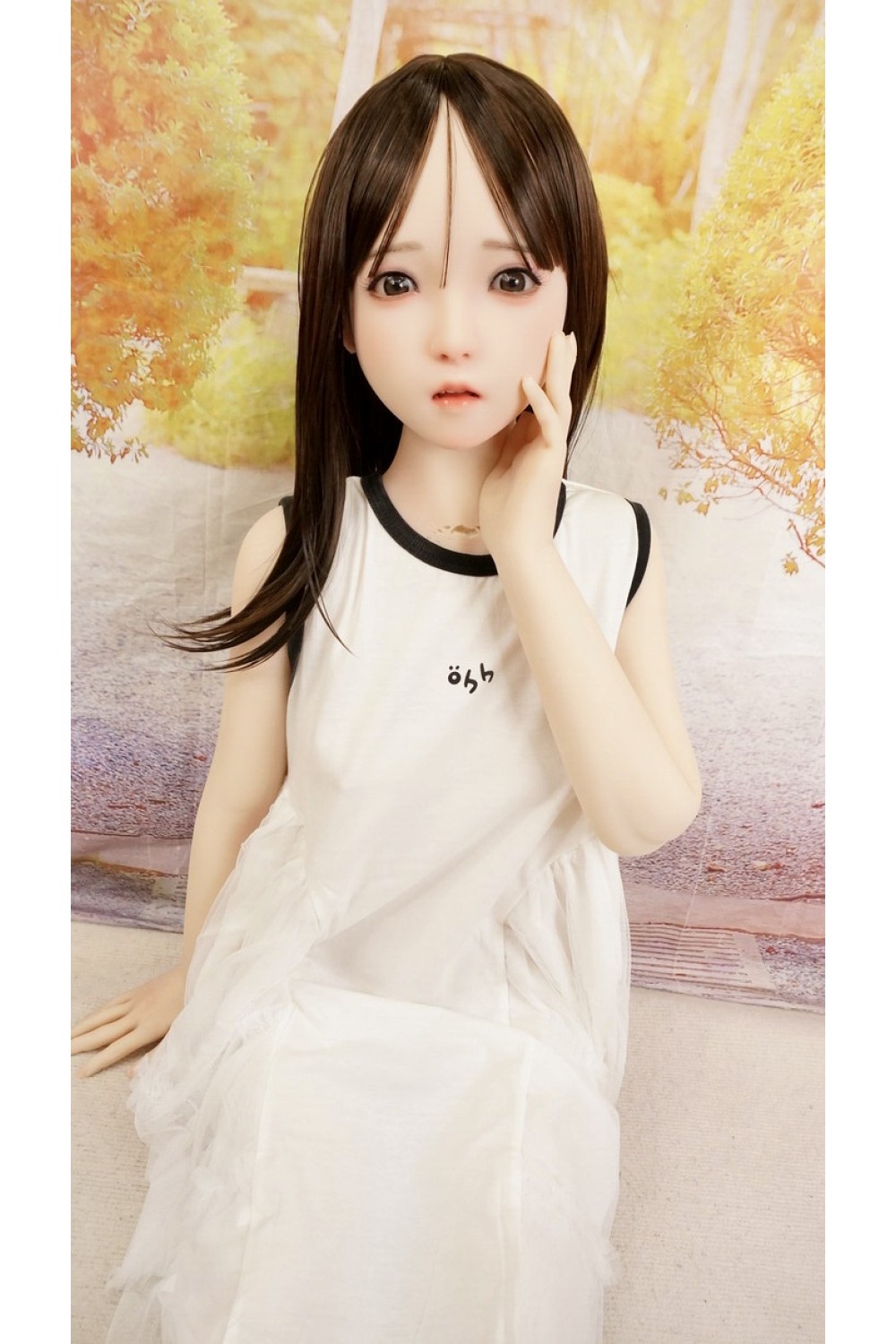 【中古】【初心者応援パック 中古美品】SHEDOLL #洛小乙（Luoxiaoyi）硬質シリコンヘッド 職人メイク 140cm Aカップ ボディのリアルメイク 自立加工OP EVO新骨格