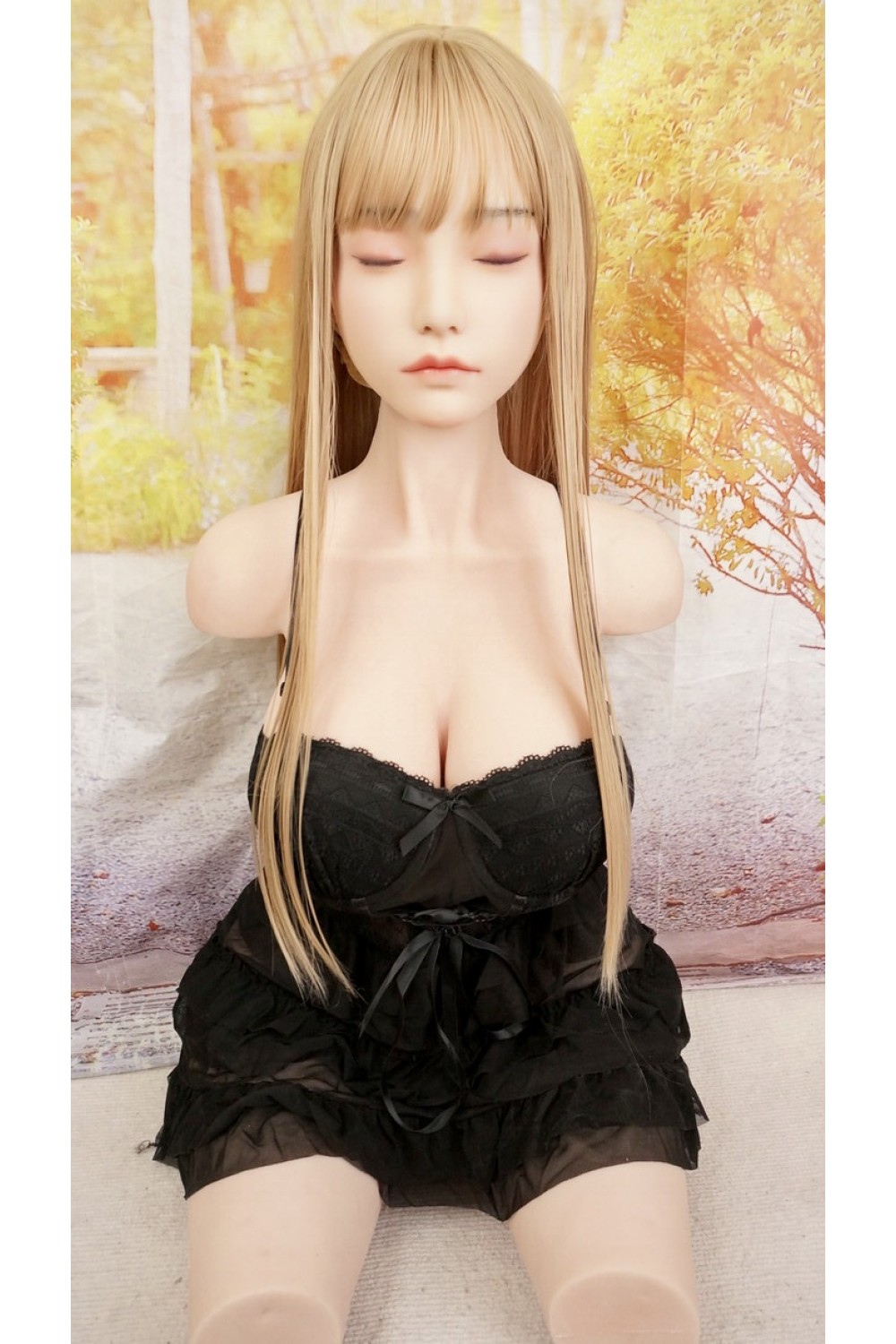 【中古】【初心者応援パック 新古超美品】ホワイトラビット #HS03軟質シリコンヘッド 高級職人メイク 口開閉機能付き +Starpery Doll 85cm Gカップ 腕無し シリコントルソー 全身リアルメイク 【フルシリコン製】