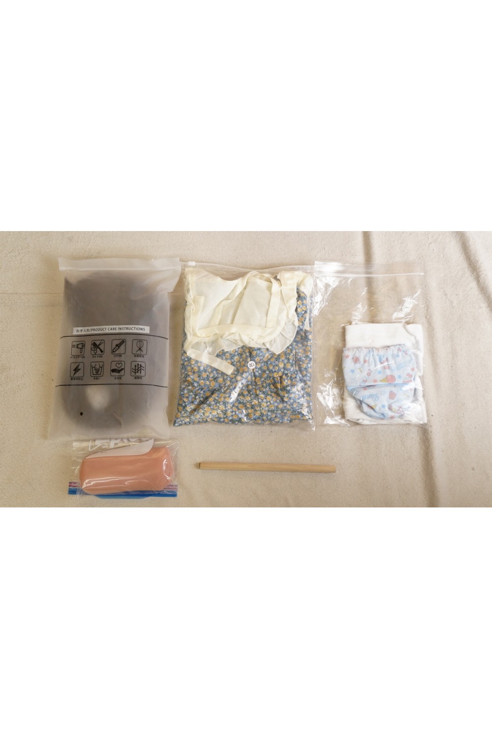 【初心者応援パック 新古超美品ホール未使用品】4Woods A.I.doll sisters #乃乃果ヘッド 衣装付属 リアルA.I.ホール (TYPE A)OP 4Woodsオリジナル骨格 肌色 色白(ピュア)