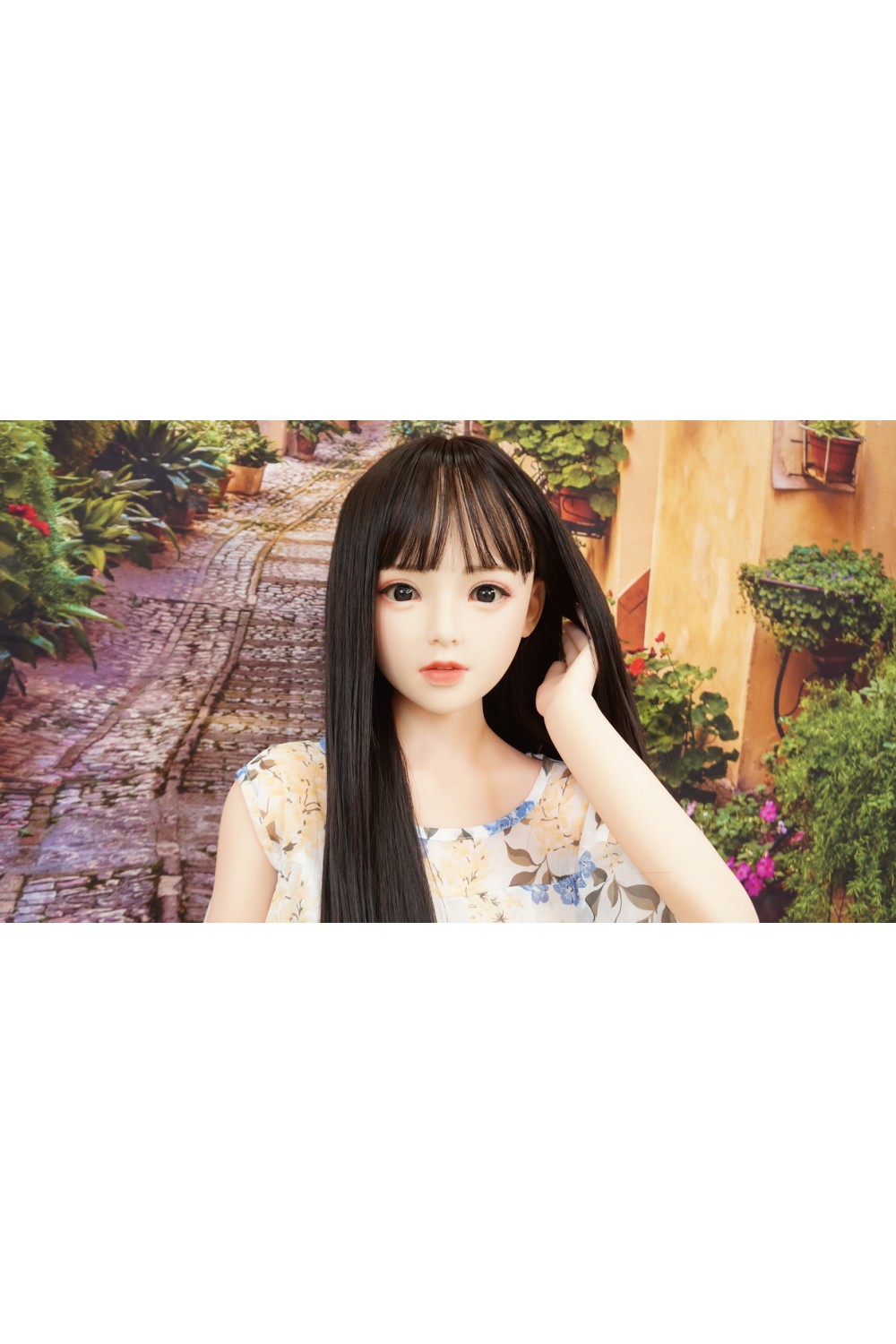 【初心者応援パック 中古】Bezlya Doll #鈴蘭 硬質シリコンヘッド 149cm Cカップ 衣装付属 高級職人メイクOP ボディ超リアルメイクOP 睫毛と眉毛の植毛 ゼリー胸 視点移動 EVO新骨格 肌色 ナチュラル