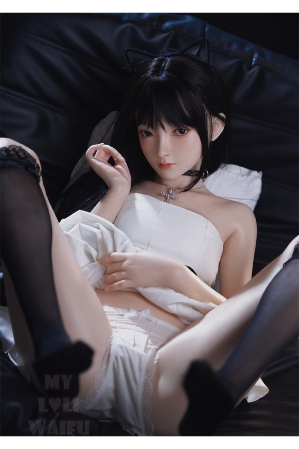【新品】My Loli Waifu 略称MLW ロり系ラブドール フルシリコン製 148cm Bカップ #91 Fuyukiヘッド クロスネックレス MLW 0073