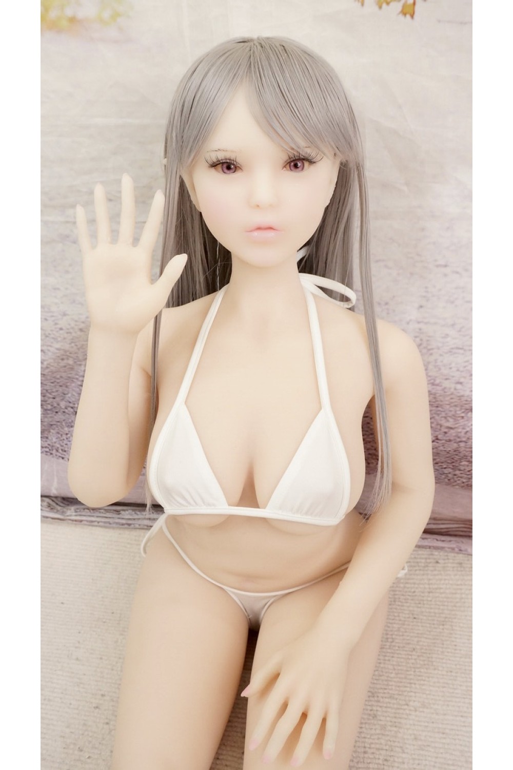 【中古】【初心者応援パック 中古美品】Piper Doll # Elf Phoebeシリコンヘッド 80cm Mini ボディのリアルメイク 胸と膣の柔らか仕上げ シリコンシームレス 【フルシリコン製】