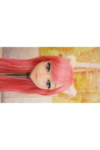 【中古】【O新古超美品】DollHouse168 色気美人 #ネコ娘 髪の毛の植毛OP シリコンヘッド単品(90〜95cm推奨)(ピンク髪)