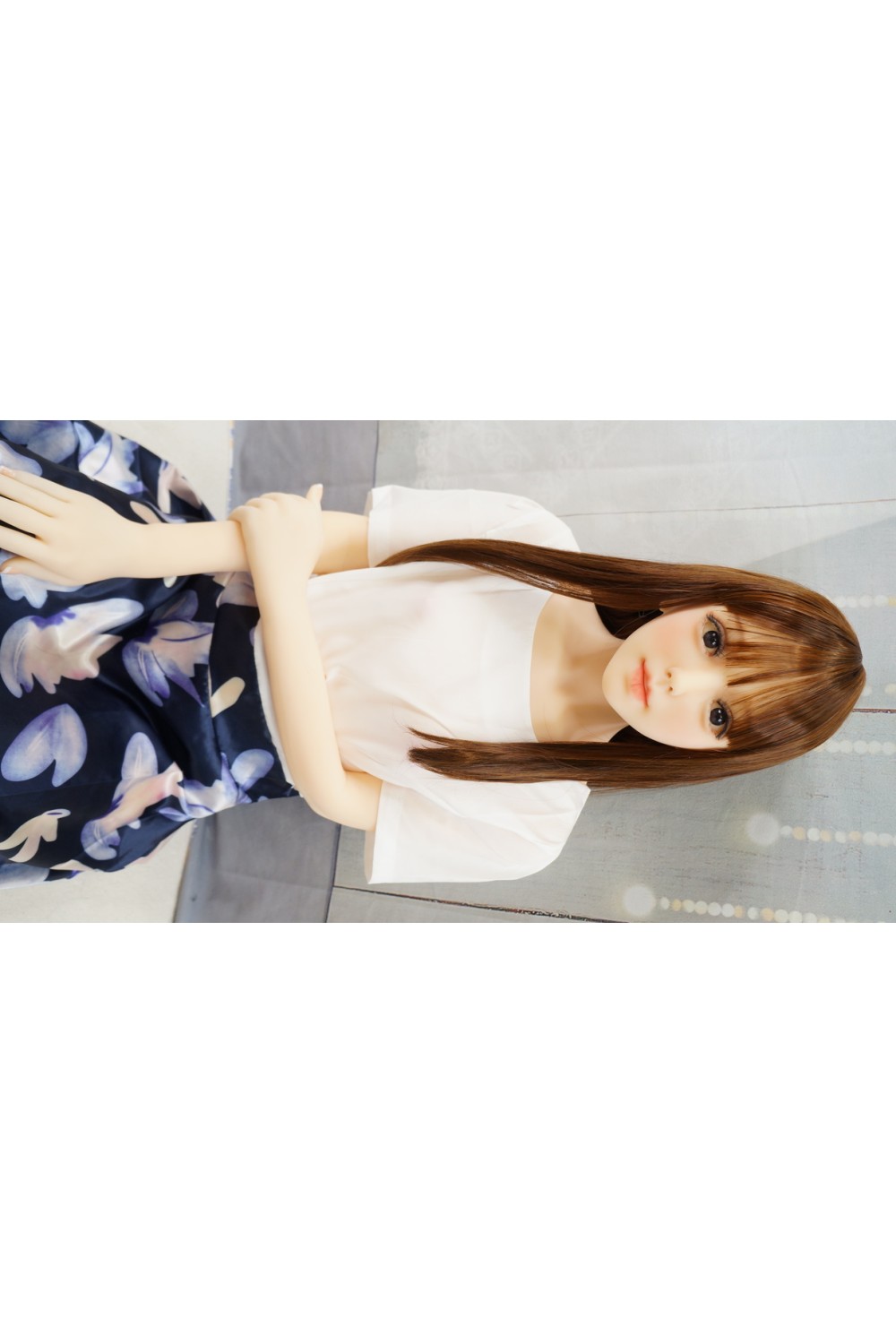 【初心者応援パック 美品】Real Girl (A工場製) #51ヘッド 138cm 貧乳 衣装付属 ヘッド職人メイクOP 固体胸 自立加工OP 視点移動 EVO新骨格 肌色 ナチュラル