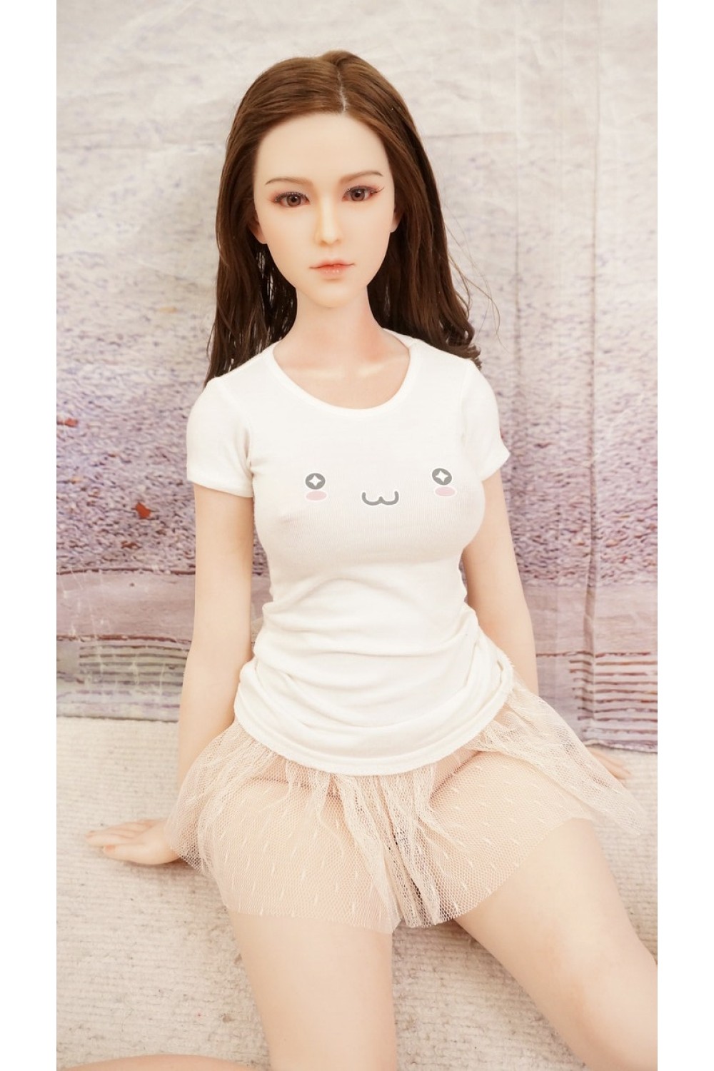 【中古】【初心者応援パック 中古超美品】Minidoll #看護師シリコンヘッド 職人メイク 髪の毛の植毛OP 75cm バスト中 【フルシリコン製】