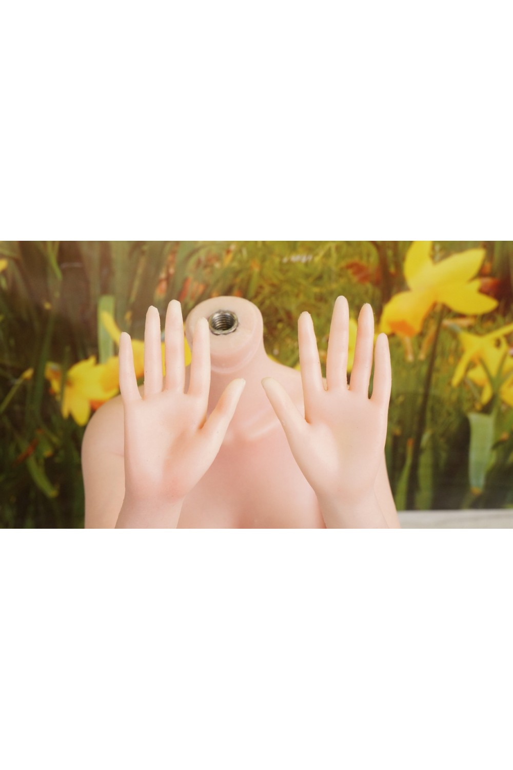 【O初心者応援パック 新古超美品ホール未使用品】 JXDOLL #Mayfavシリコンヘッド 75cm 中胸 フルシリコン製