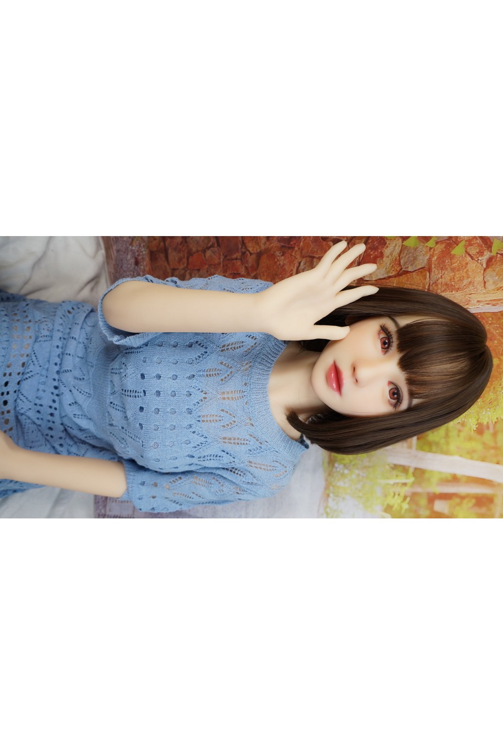 【新古美品ホール未使用品】 Real Girl #R6ヘッド 155cm Cカップ 軽量版ボディ ゼリー胸 高級職人メイク 植毛仕様 自立加工 肌色 ナチュラル
