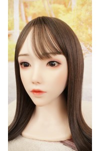 【中古】【O新古超美品 ホール未使用品】Bezlya Doll #珊瑚 高級職人メイクOP 硬質シリコンヘッド単品(155〜161xcm推奨)