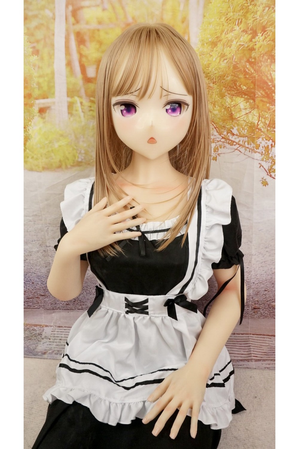 【中古】【O初心者応援パック 新古超美品ホール未使用品】Aotume Doll #90シリコンヘッド 145cm Bカップ 指関節OP 【フルシリコン製】【オプション多数】