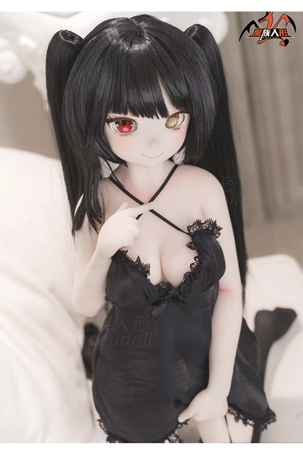 【新品】MOZU Doll 85cm 夢姫ちゃん 6kg ソフトビニール製頭部 TPE製ボディ 肌色＆眼球色＆メイク＆ウィッグ＆衣装は宣材写真と同じ 小型で軽量化で収納しやい 使いやすい MOZU 0027