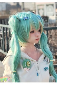 【新品】SHEDOLL 148cm Dカップ 艾琳（エイリン）ヘッド 初音ミクコス エルフ耳 ラブドール ボディー材質など選択可能 カスタマイズ可能 掲載画像はフルシリコン製 SHE 0039