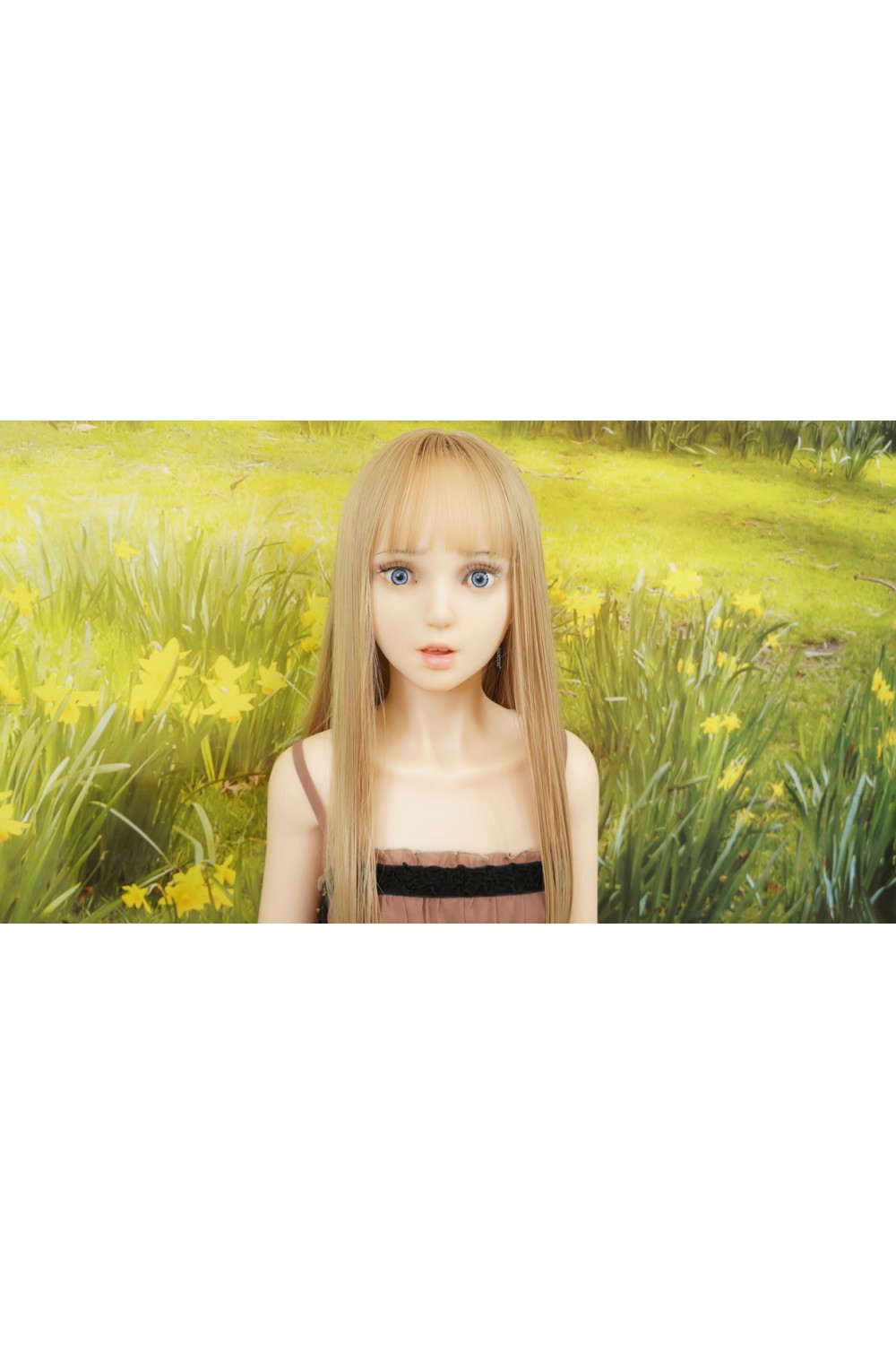 【中古】EXDOLL（アルテトキオ）#Annaアナ ヘッド145cm（小胸）ネイル（付け爪）OP 指ワイヤー加工OP 視点移動OP 骨格：グリップタイプ 肌色 クリーム