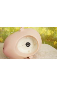 【新古超美品】otona love #葉月シリコンヘッド 眉毛と下睫毛の植毛 視点移動 肌色 自然色 シリコンヘッド単品