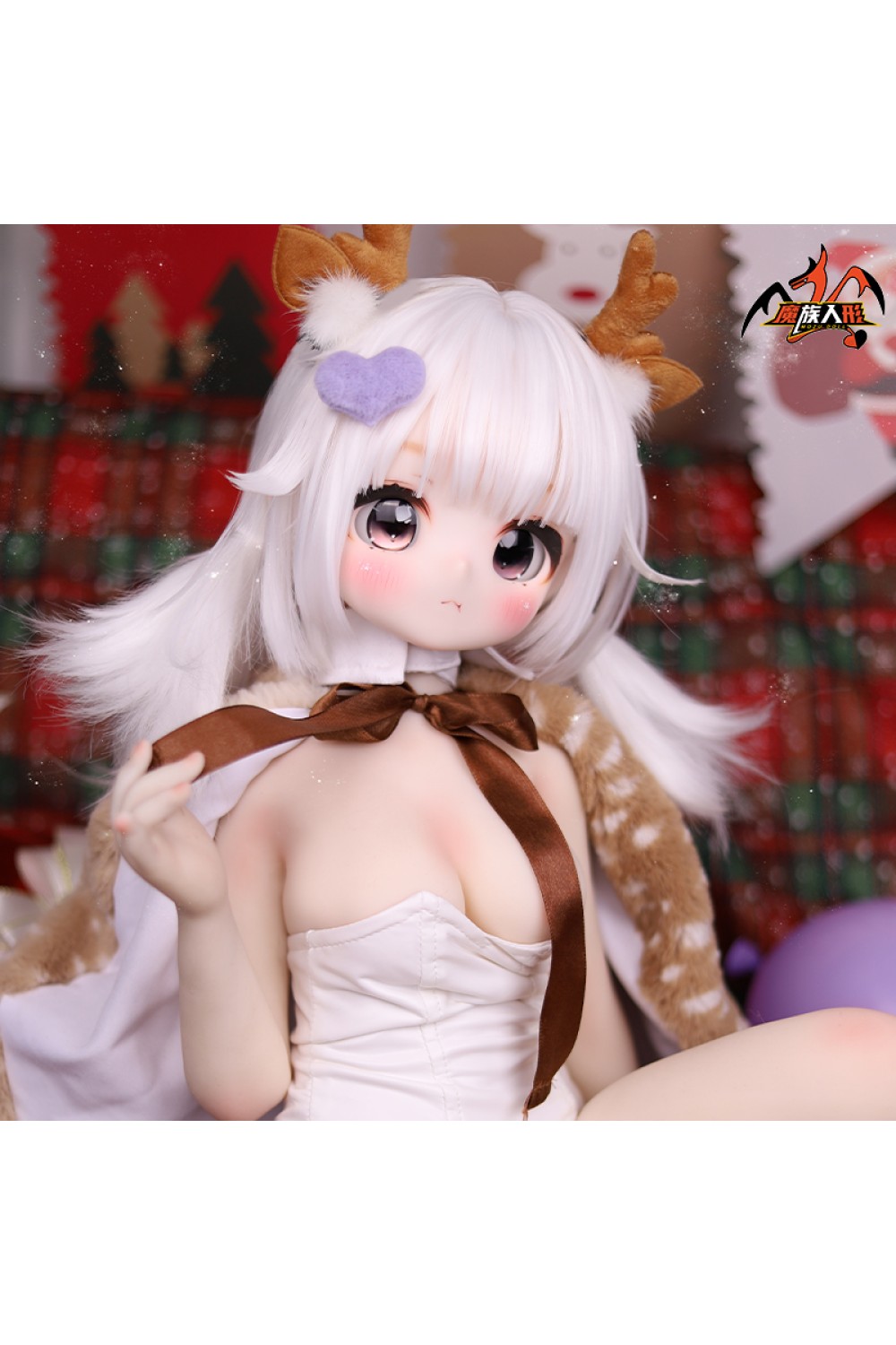 【新品】MOZU DOLL 85cm バスト大 鹿ちゃん ソフトビニール製頭部 TPE製ボディ 肌色＆眼球色＆メイク＆ウィッグ＆衣装は宣材写真と同じ 6kg MOZU 0015