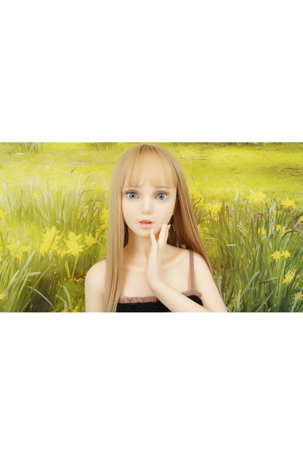 【中古】EXDOLL（アルテトキオ）#Annaアナ ヘッド145cm（小胸）ネイル（付け爪）OP 指ワイヤー加工OP 視点移動OP 骨格：グリップタイプ 肌色 クリーム