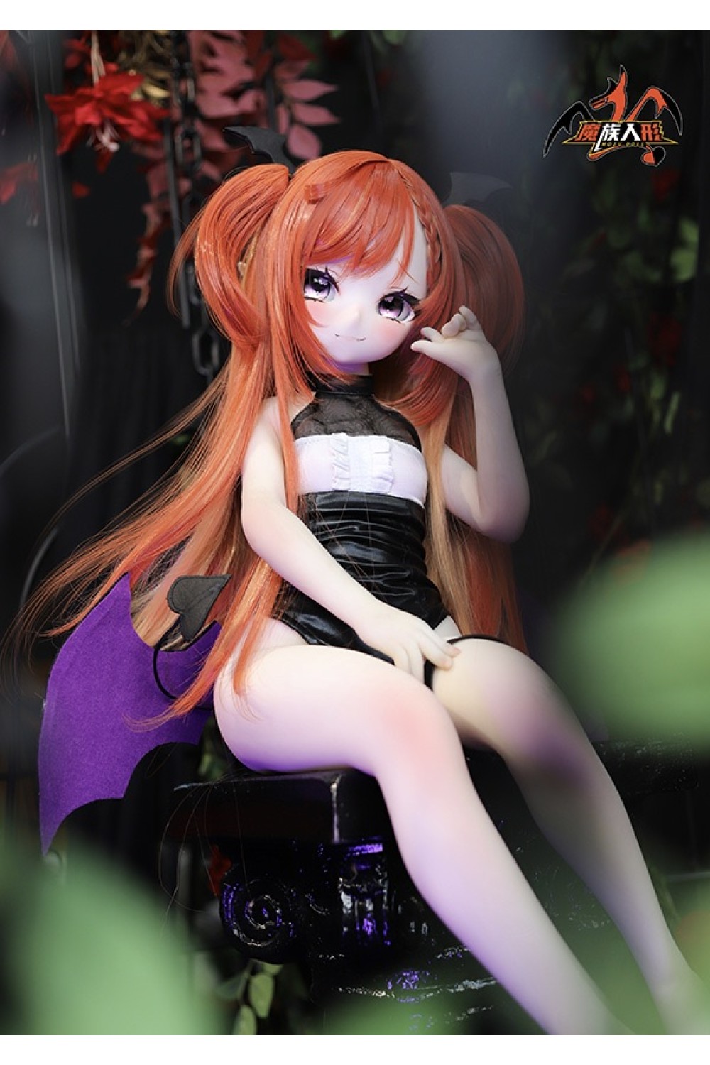【新品】MOZU DOLL 85cm Aカップ 魔族看板娘 サリヒル ソフトビニール製頭部 TPE製ボディ 肌色＆眼球色＆メイク＆ウィッグ＆衣装は宣材写真と同じ 6kg MOZU 0021