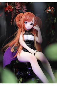 【新品】MOZU DOLL 85cm Aカップ 魔族看板娘 サリヒル ソフトビニール製頭部 TPE製ボディ 肌色＆眼球色＆メイク＆ウィッグ＆衣装は宣材写真と同じ 6kg MOZU 0021