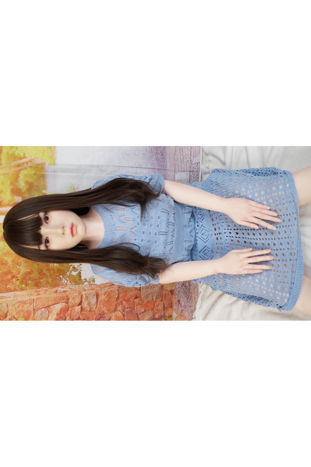 WMDOLL#10(?)シリコンヘッド ＋フルシリコンドール 161cm Fカップ ゼリー胸 眉毛,睫毛植毛 リアルメイク 指関節あり 自立加工 視線移動 肌色 ナチュラル