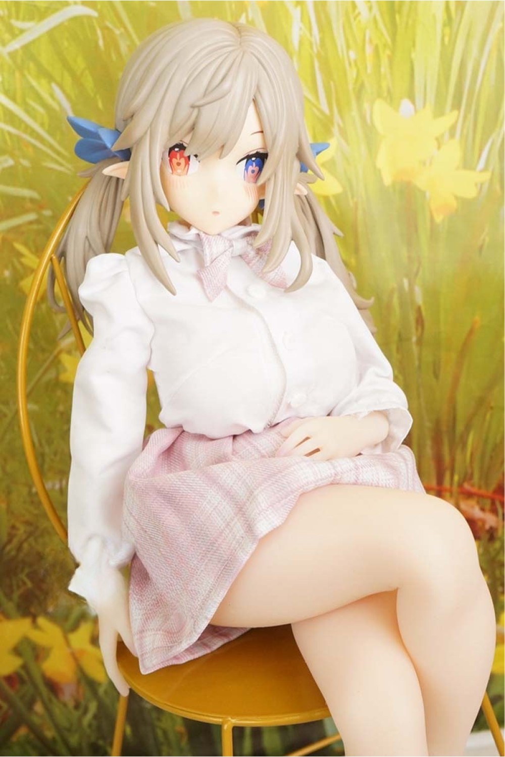 【O初心者応援パック 新古超美品ホール未使用品】Otaku Doll #純白精灵PVC製ヘッド50cm 純白のエルフ