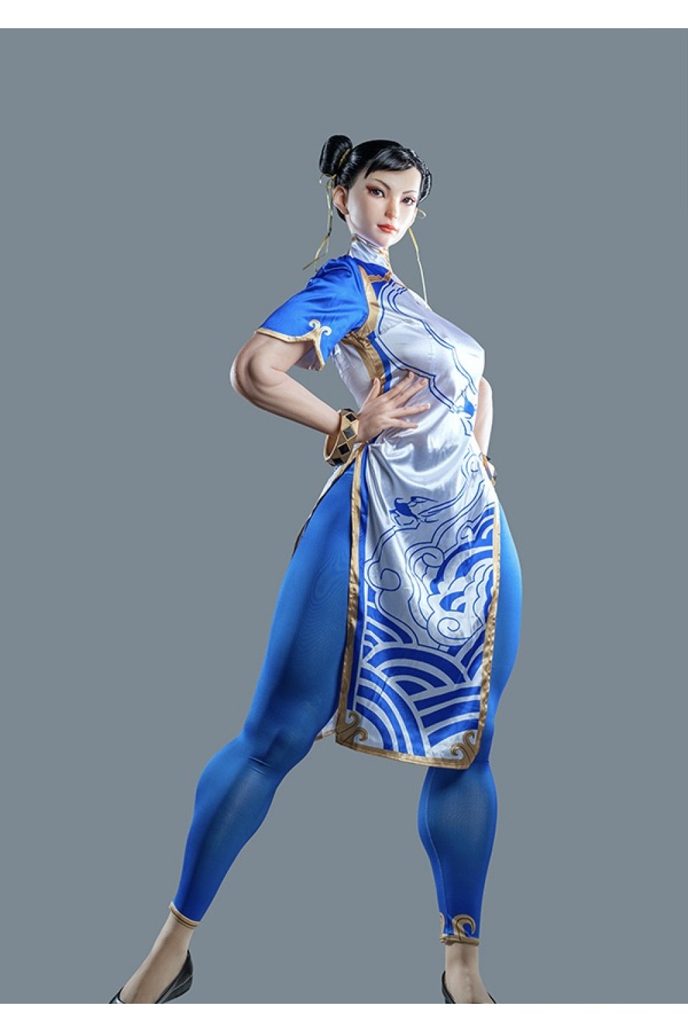 【O初心者応援パック 国内検品済 新品未使用即納品】Game Lady #No.33_1硬質シリコンヘッド 169cm Fカップ ディリアルメイク付き ハードハンド付き フルシリコン製