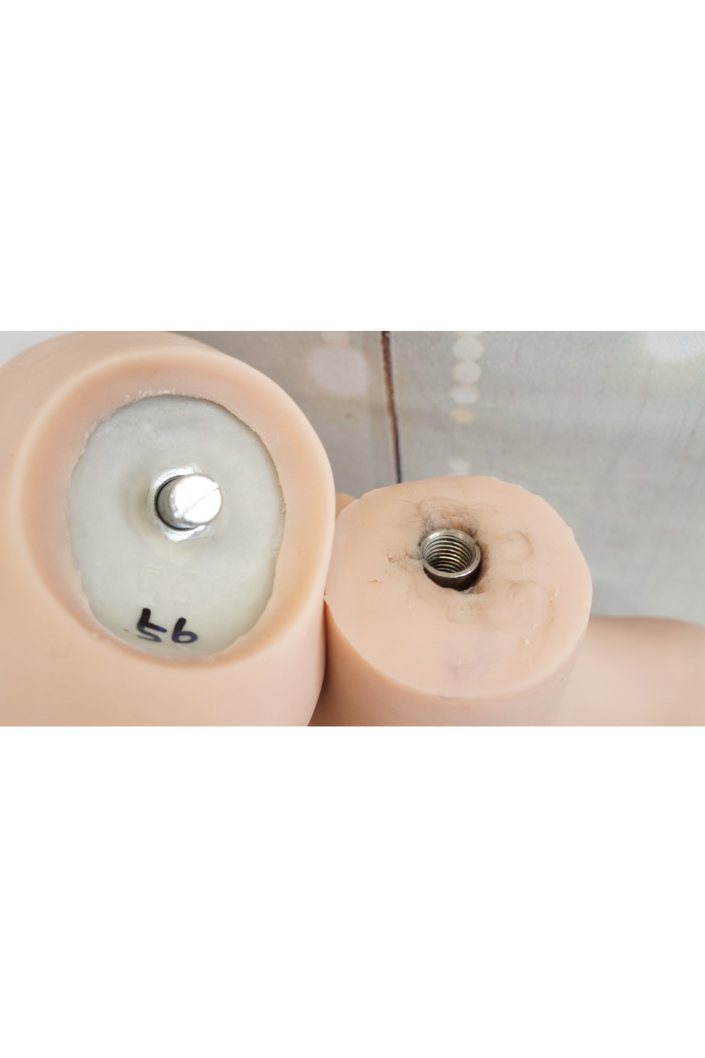 【中古】WM Dolls #56＋#70 170cm D-cup 欧米仕様 ゼリー胸OP 自立加工OP 新骨格OP 指関節OP 肌色 ライトブラウン