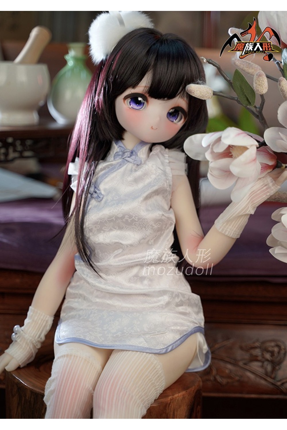 【新品】MOZU Doll 85cm Aカップ 瑶瑶ちゃん 6kg ソフトビニール製頭部 TPE製ボディ 肌色＆眼球色＆メイク＆ウィッグ＆衣装は宣材写真と同じ 小型で軽量化で収納しやい 使いやすい MOZU 0022