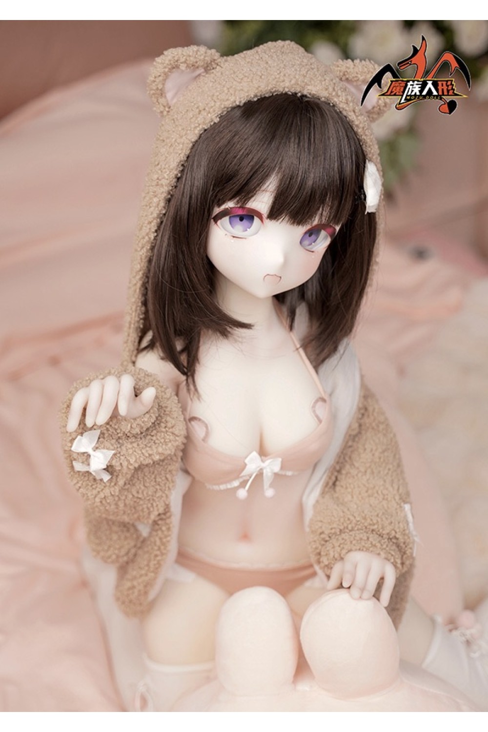 【新品】MOZU Doll 85cm バスト大 萌芽（Meiya）ちゃん 6kg ソフトビニール製頭部 TPE製ボディ 肌色＆眼球色＆メイク＆ウィッグ＆衣装は宣材写真と同じ 小型で軽量化で収納しやい 使いやすい MOZU 0025