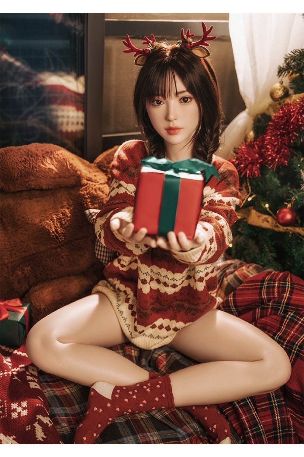 【O初心者応援パック 国内検品済 新品未使用即納品】YearnDoll # Y1硬めシリコンヘッド 163cm Eカップ フルシリコンラブドール 【進化版-リアル皮膚メイク付き】