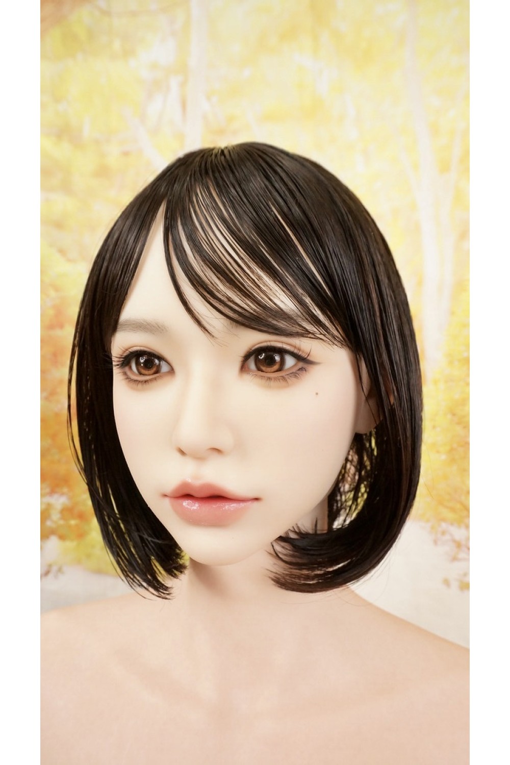 【O国内検品済 新品未使用即納品】 Irontech Doll #T1 S＋顔メイク ROS MAX軟性シリコンヘッド（オーラル可能、眉毛と睫毛植毛付き）単品 (151〜161cm推奨)