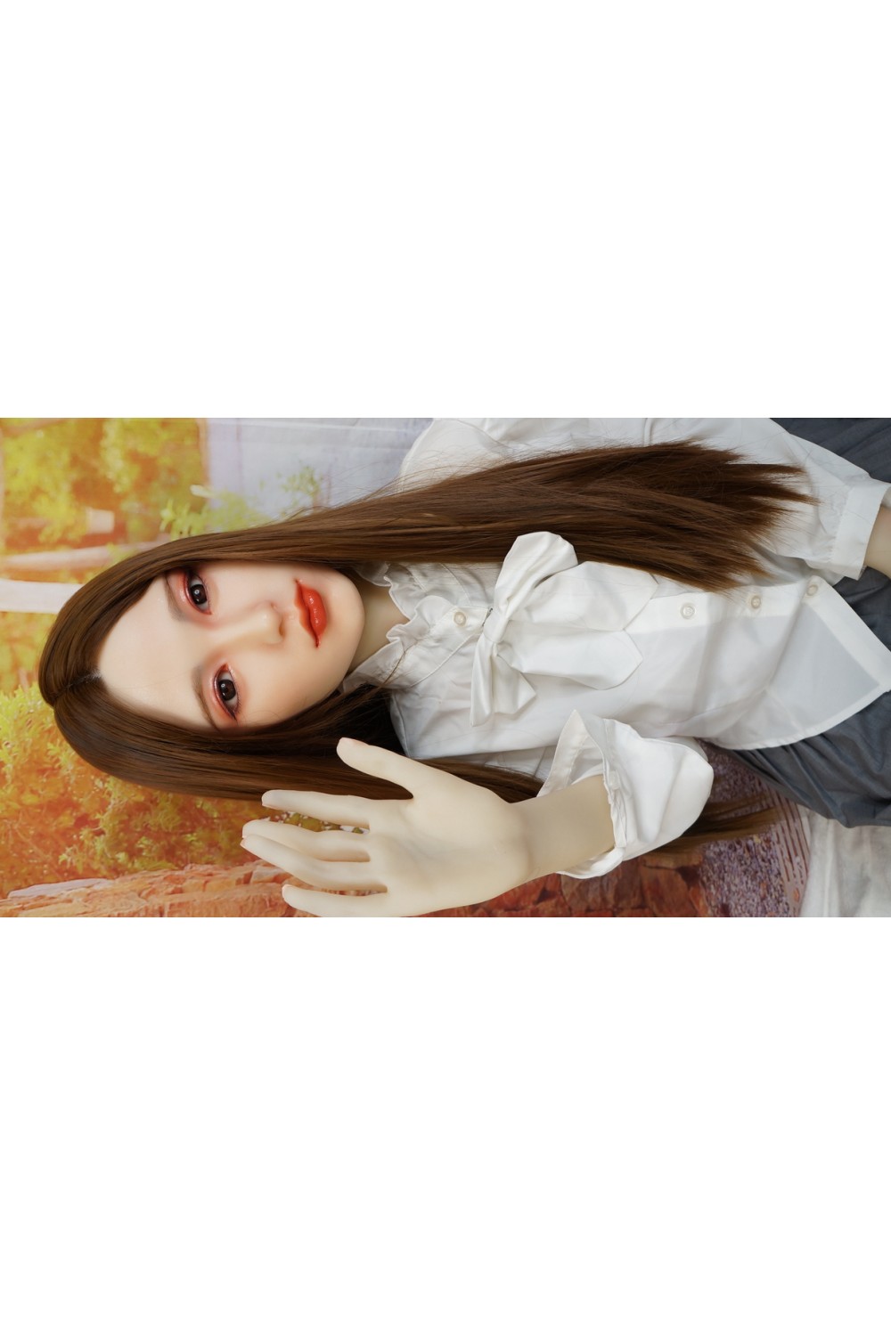 【新古美品ホール未使用品】Sexye DOLL #Jasmin 149cm Cカップ シリコンヘッド 軽量化版 ゼリー胸 髪植毛 自立加工 眼球移動 肌色 ノーマル