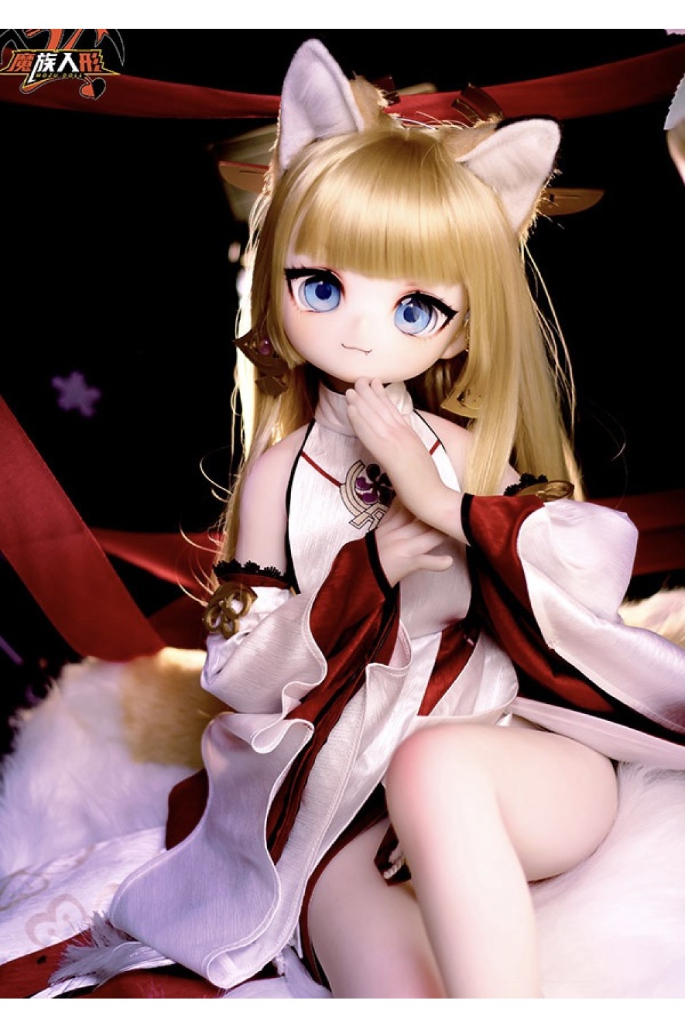 【新品】6kg ソフトビニール製頭部 TPE製ボディ MOZU DOLL 85cm Aカップ MOZU DOLL きつねちゃん 肌色＆眼球色＆メイク＆ウィッグ＆衣装は宣材写真と同じ 小型で軽量化で収納しやい 使いやすい MOZU 0006