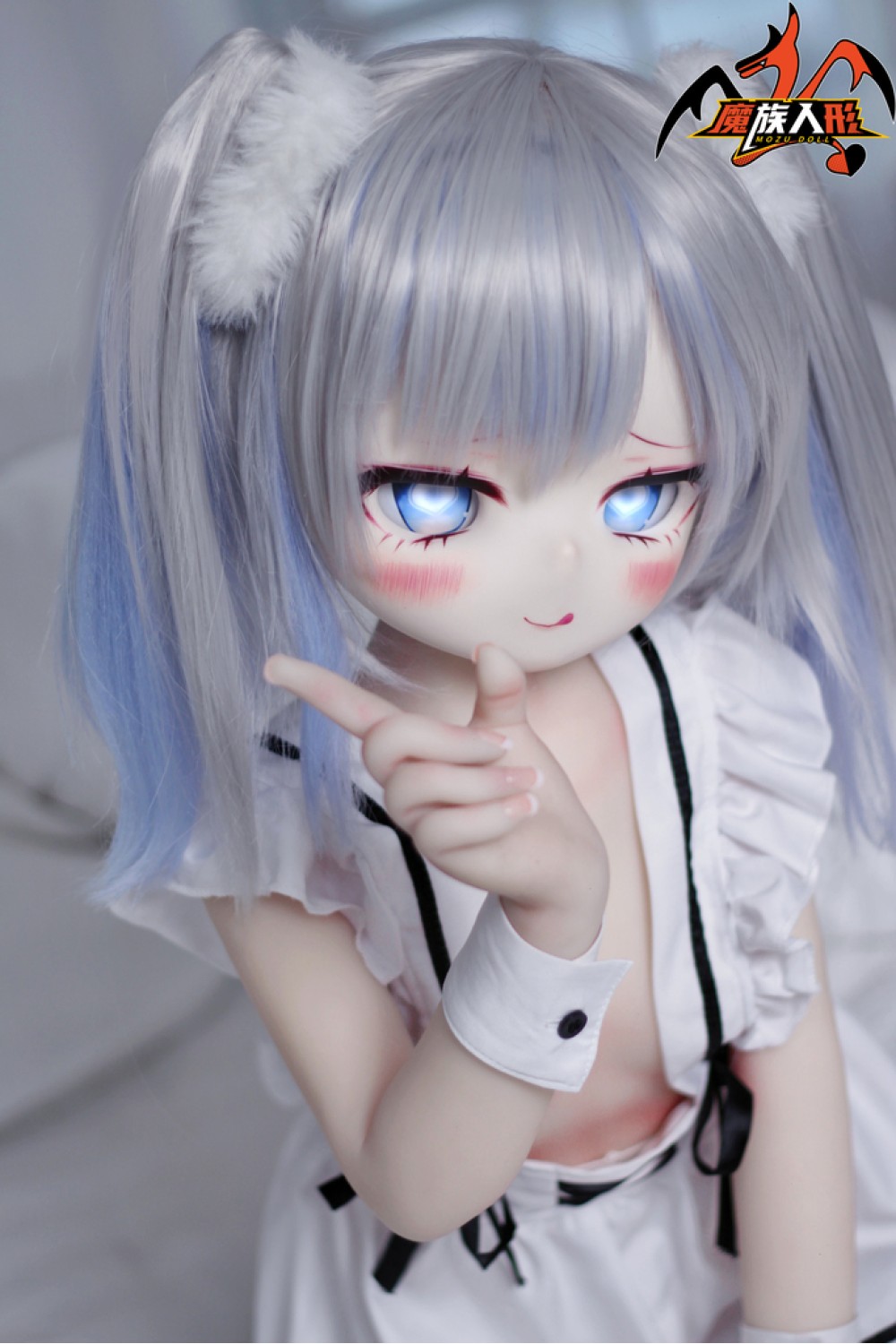 【新品】【新作 ヘッド二つ付き！ボディ二種類選択可能】MOZU DOLL 130cm 未来ちゃん シリコン製頭部 TPE製ボディ 肌色＆眼球色＆メイク＆ウィッグ＆衣装は宣材写真と同じ MOZU 0003