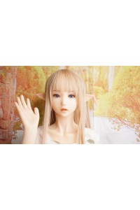 【初心者応援パック 新古美品】EXDOLL（アルテトキオ） #玥（ELF耳つき）ヘッド145cm 普通胸 衣装付属 脱着式舌OP 視点移動 新骨格 肌色 ナチュラル
