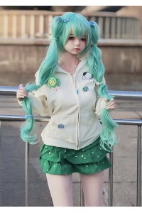 【新品】SHEDOLL 148cm Dカップ 艾琳（エイリン）ヘッド 初音ミクコス エルフ耳 ラブドール ボディー材質など選択可能 カスタマイズ可能 掲載画像はフルシリコン製 SHE 0039