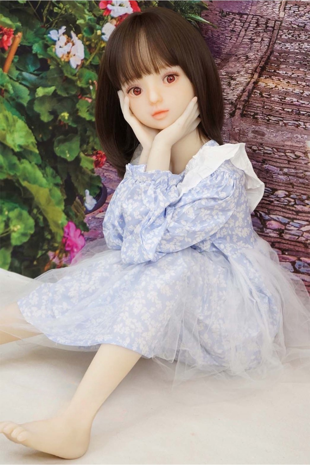 【初心者応援パック 中古】MOMODOLL #010 陽菜＋#041 胡桃 132cm微乳 衣装付属 陰毛植毛OP 音声加工OP 温度加工OP 自立加工OP EVO骨格 肌色 ホワイト