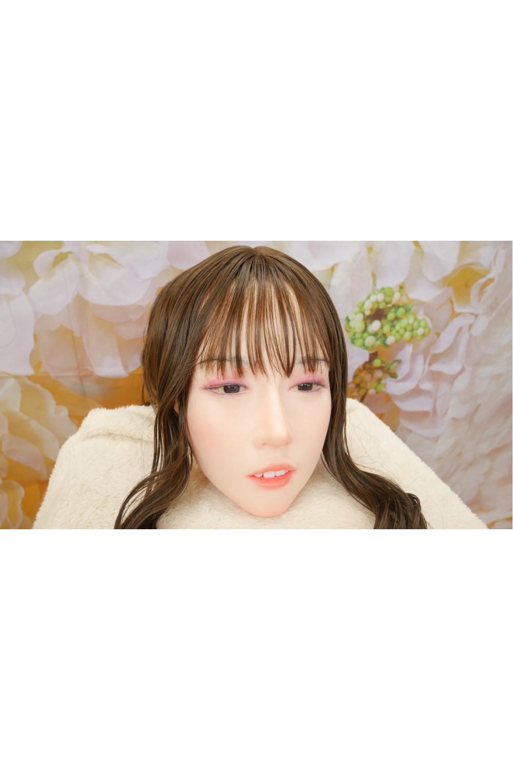 【美品】MZR Doll #1(Coko)ヘッド 硬めシリコンヘッド 眉毛と睫毛の植毛 視点移動 肌色 ナチュラル