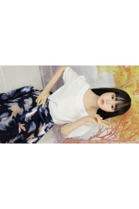 【初心者応援パック 美品】XYDOLL #1硬質シリコンヘッド138cm AAカップ貧乳 衣装付属 自立加工OP 睫毛や眉毛の植毛 視点移動 EVO新骨格 肌色 ナチュラル