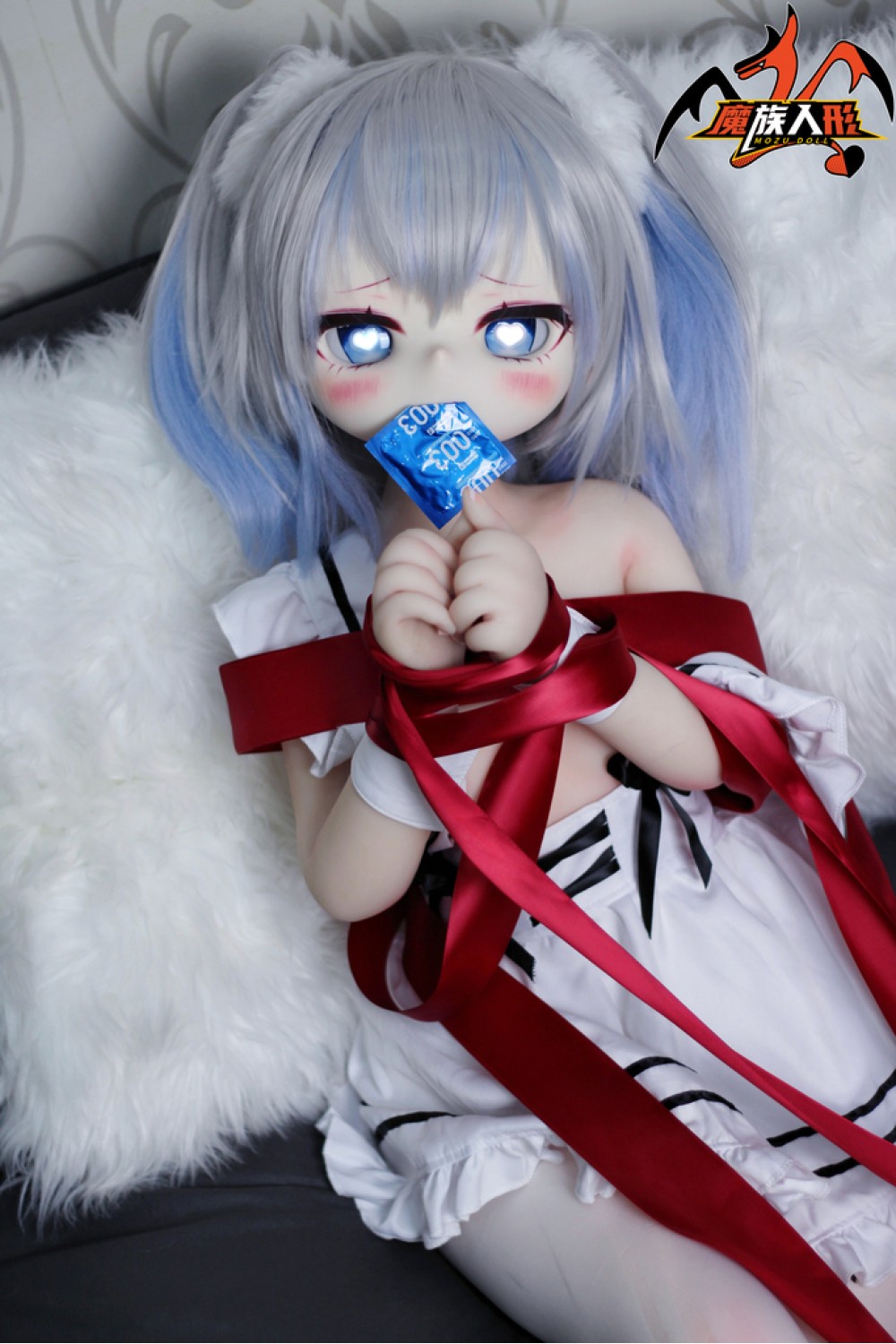 【新品】【新作 ヘッド二つ付き！ボディ二種類選択可能】MOZU DOLL 130cm 未来ちゃん シリコン製頭部 TPE製ボディ 肌色＆眼球色＆メイク＆ウィッグ＆衣装は宣材写真と同じ MOZU 0003