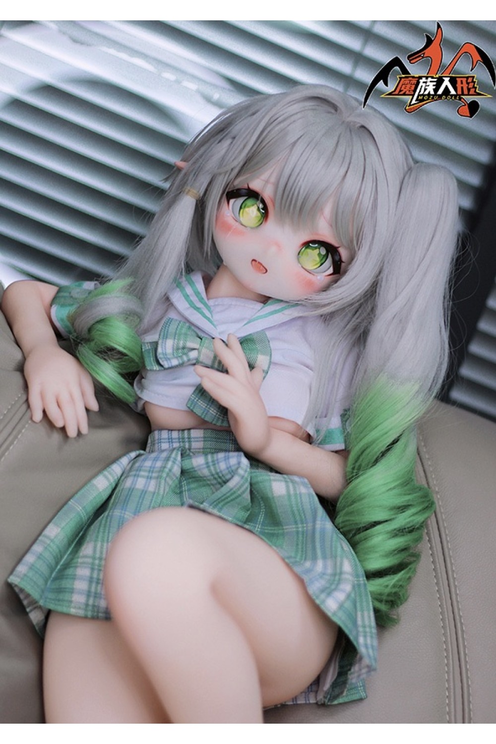 【新品】MOZU DOLL 85cm Aカップ 草ちゃん2.0 ソフトビニール製頭部 TPE製ボディ 肌色＆眼球色＆メイク＆ウィッグ＆衣装は宣材写真と同じ 6kg MOZU 0009